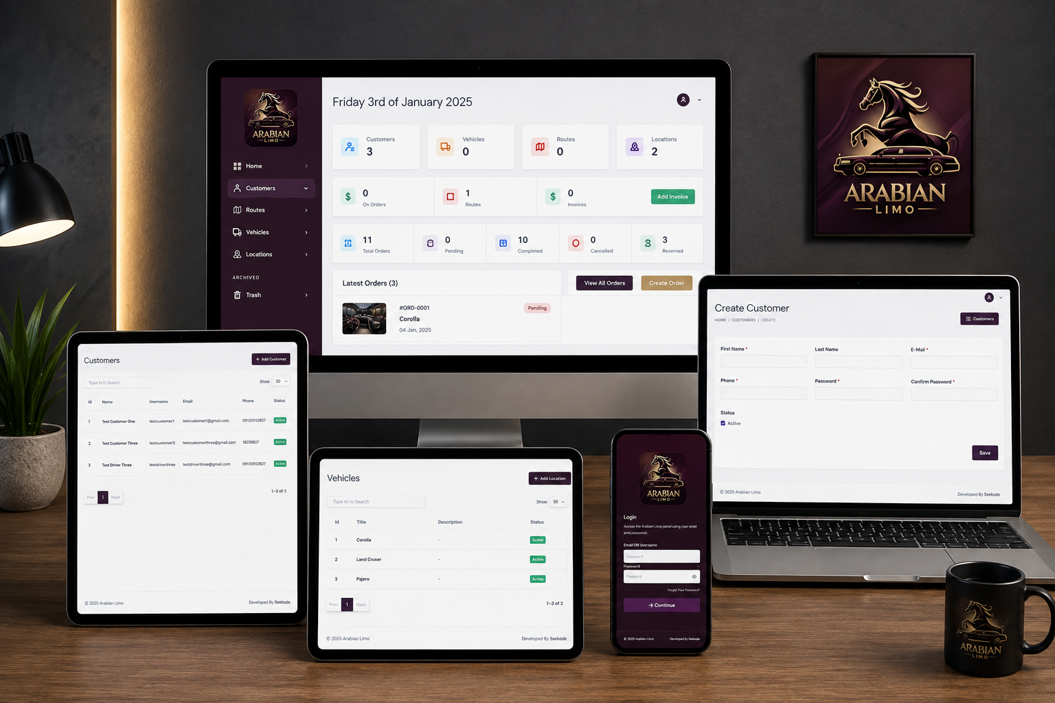 Arabian Limo booking system
