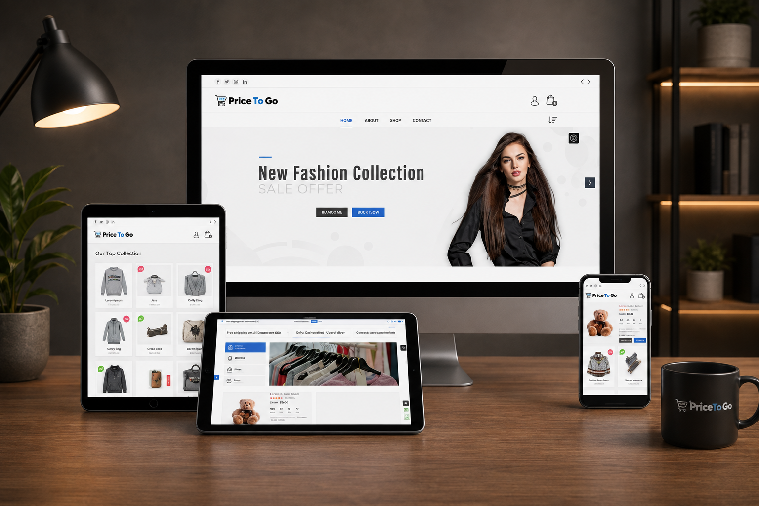 PriceToGo e-commerce store